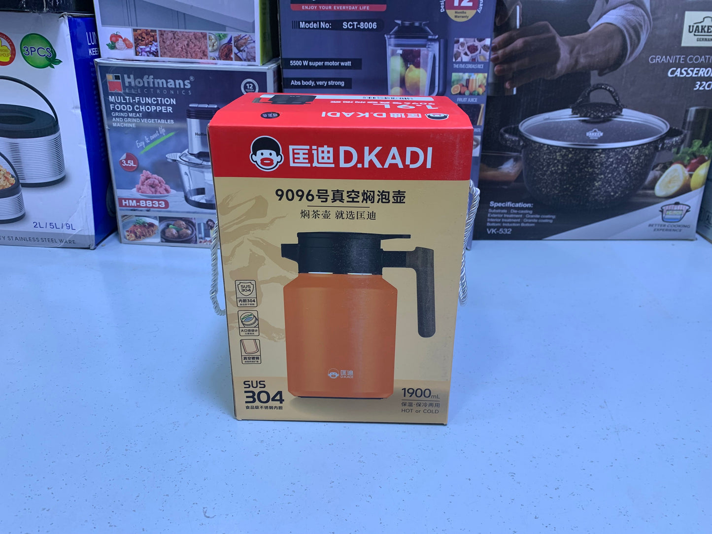 D-Kadi Tea and Coffee Thermos SUS 304 Stainless Steel Model 9096 1900ml