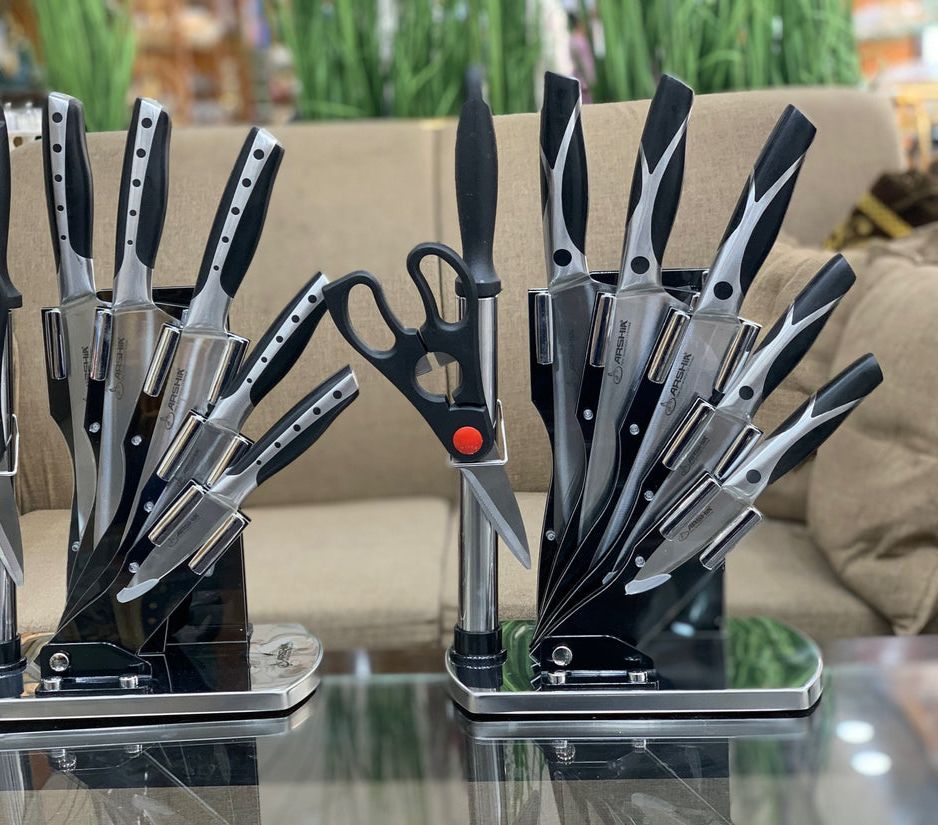 Arshia Brand German Stainless Steel 8 Pieces Kitchen Knife Set