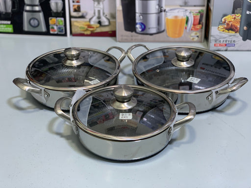 Laser Coating Shallow Casserole Complete Set Pure Non Stick