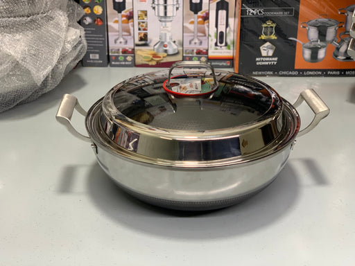 German Imported Honeycomb Laser Coating Karahi/Handi