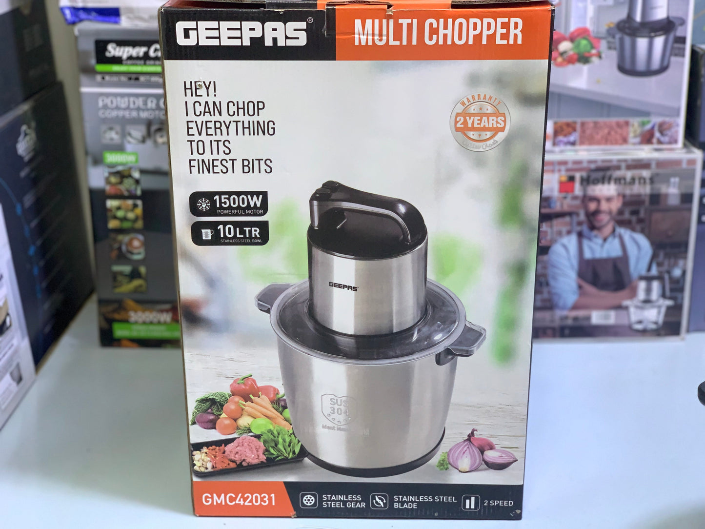 Geepas Commercial Meat Chopper |1500W & 10L