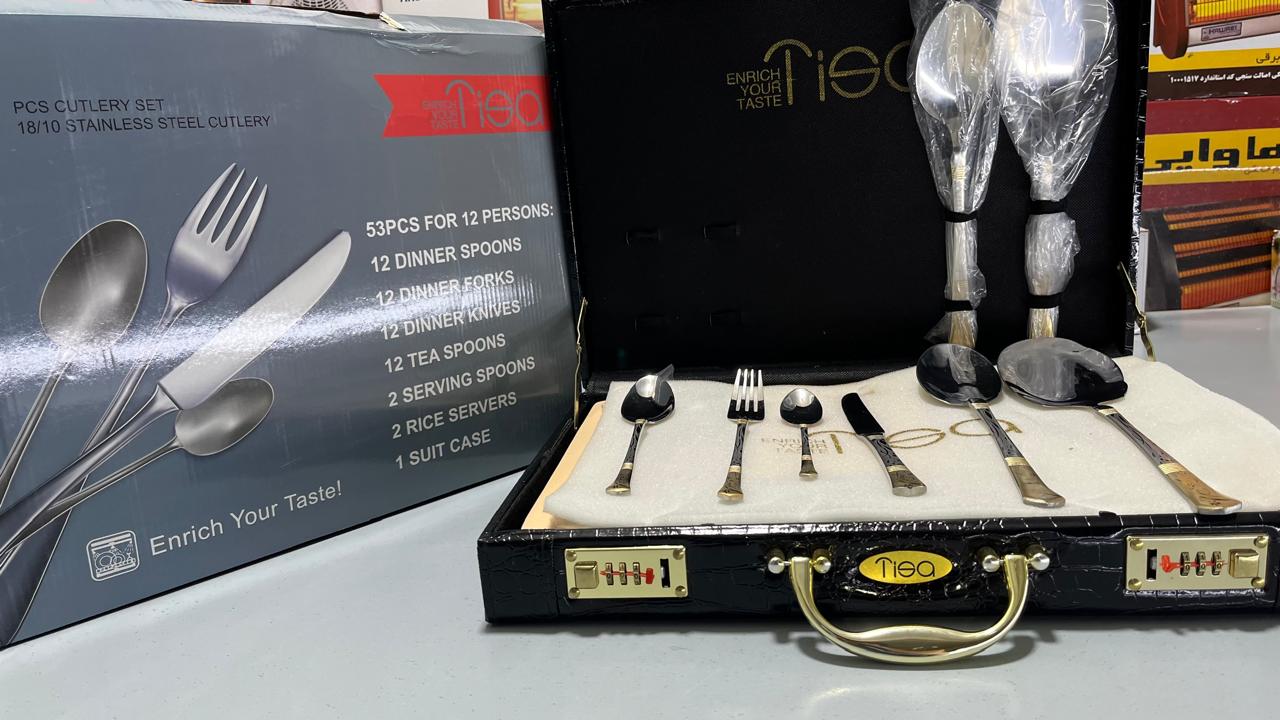 Perfect Gift Choice | 53-Piece Premium Stainless Steel Cutlery Set | Elegant Dining