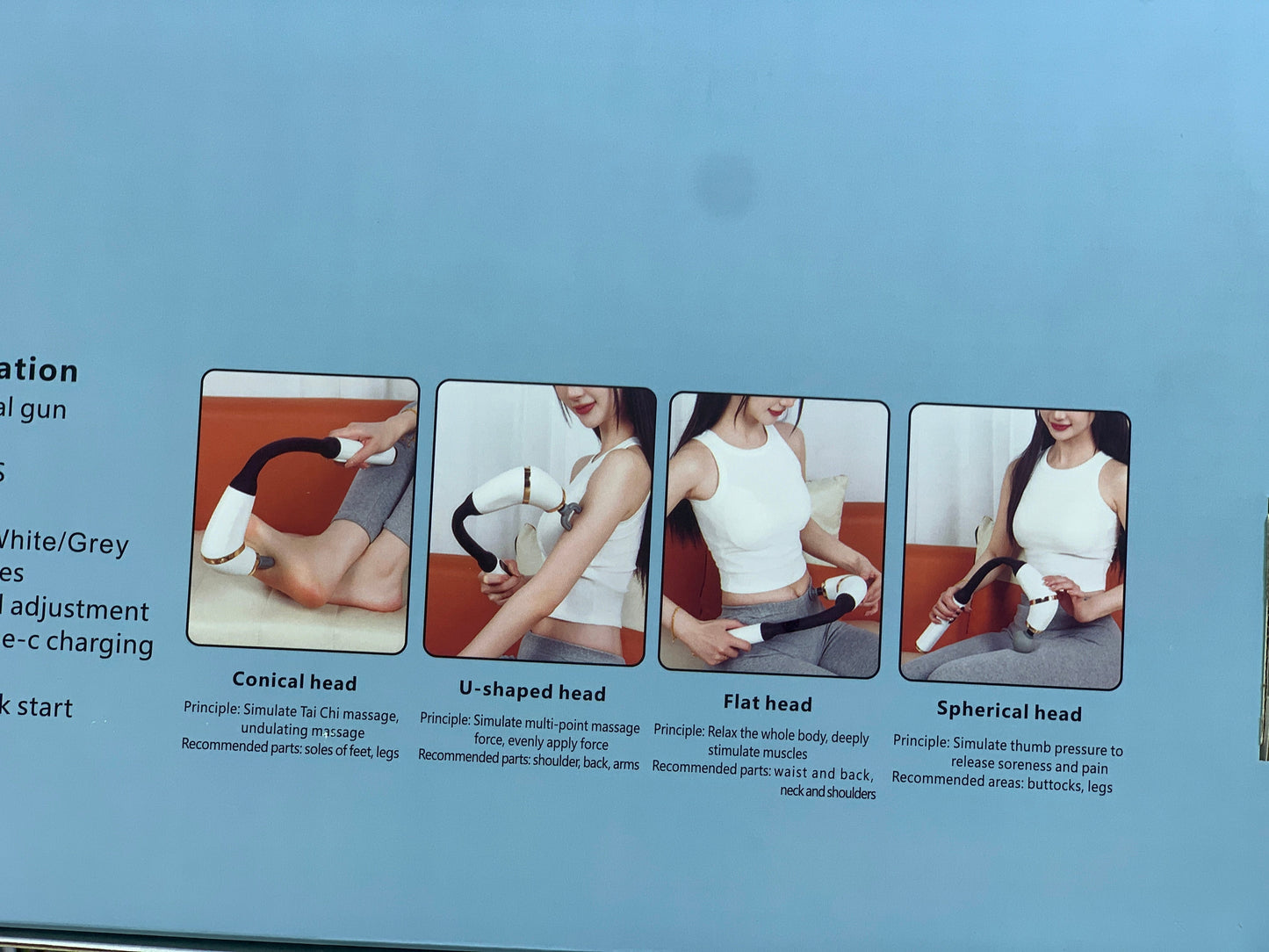 Fascial Gun Massage| Long Stick Massage Gun