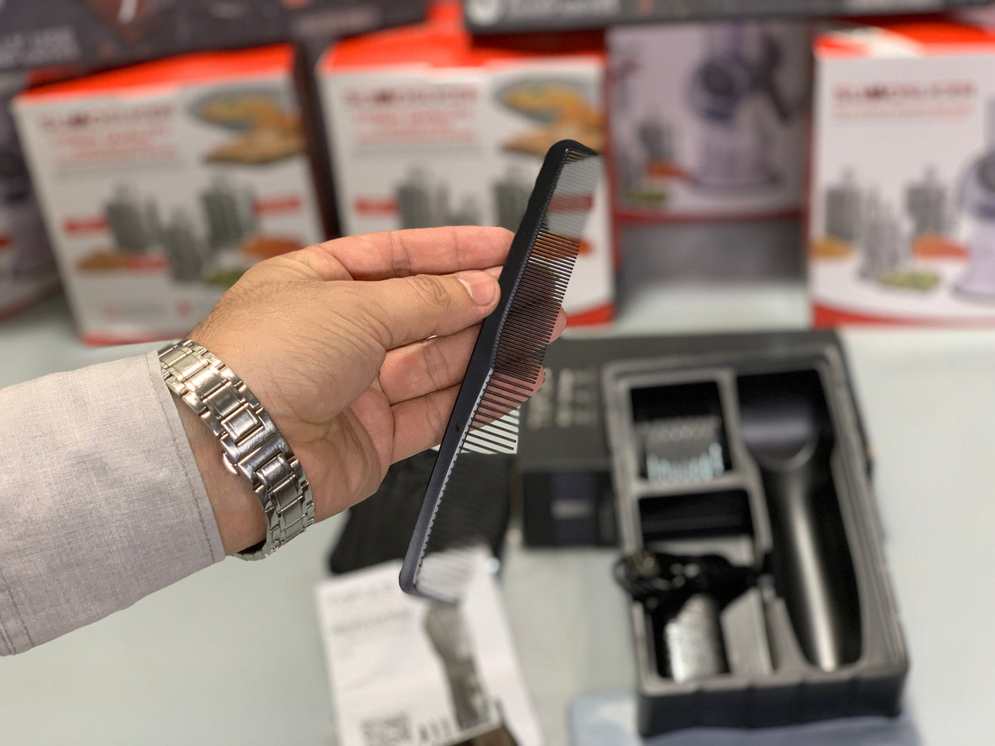 TOFULS Brand Professional Hair Clipper with Essentials Tools