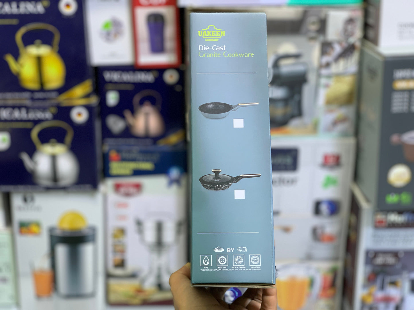 UAKEEN Die Cast Frying Pan 24cm and 2L