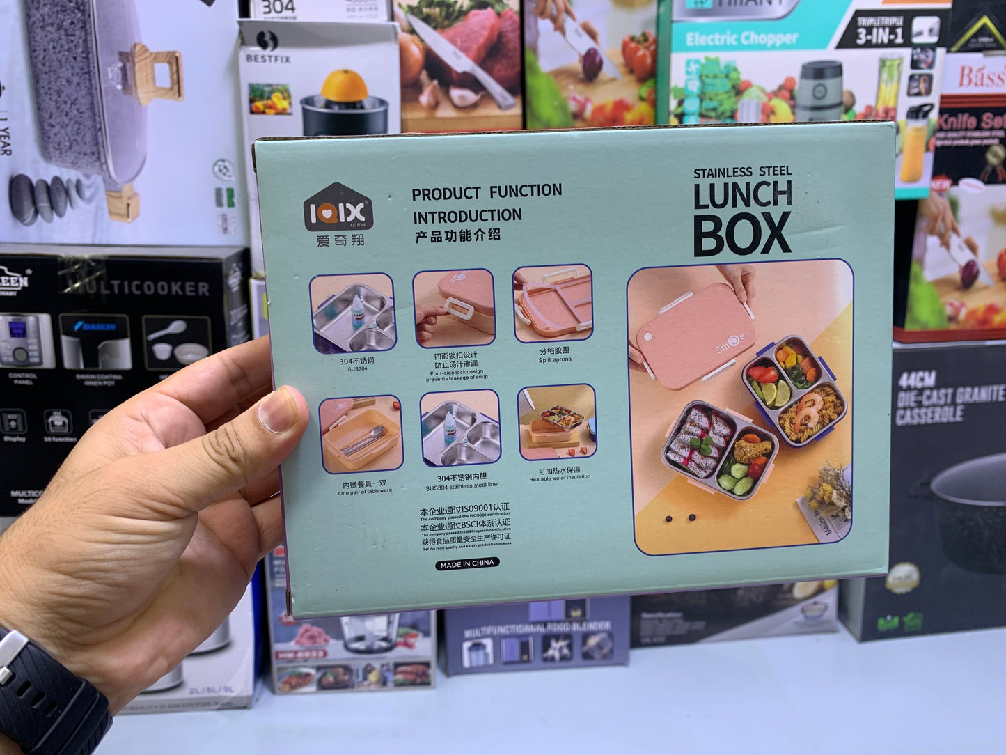 Lunch Box Individual Silicone Ring Stainless Steel SUS 304 Steel liner