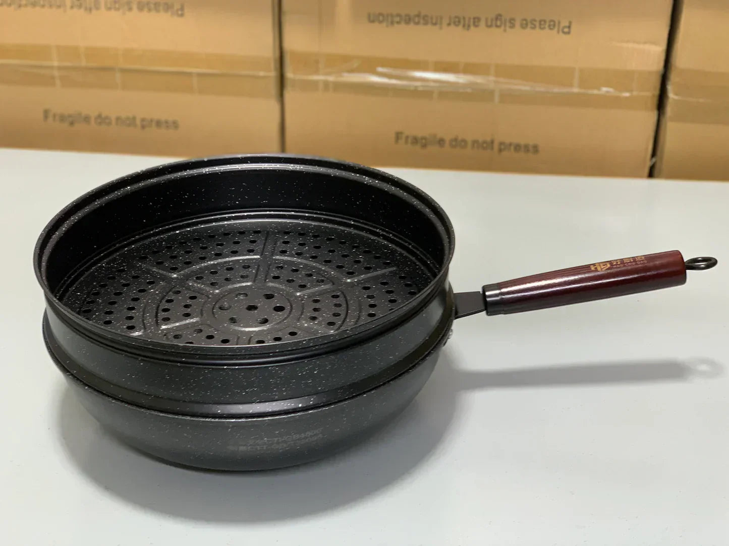 2 in 1 Frying Pan and Steamer 32cm
