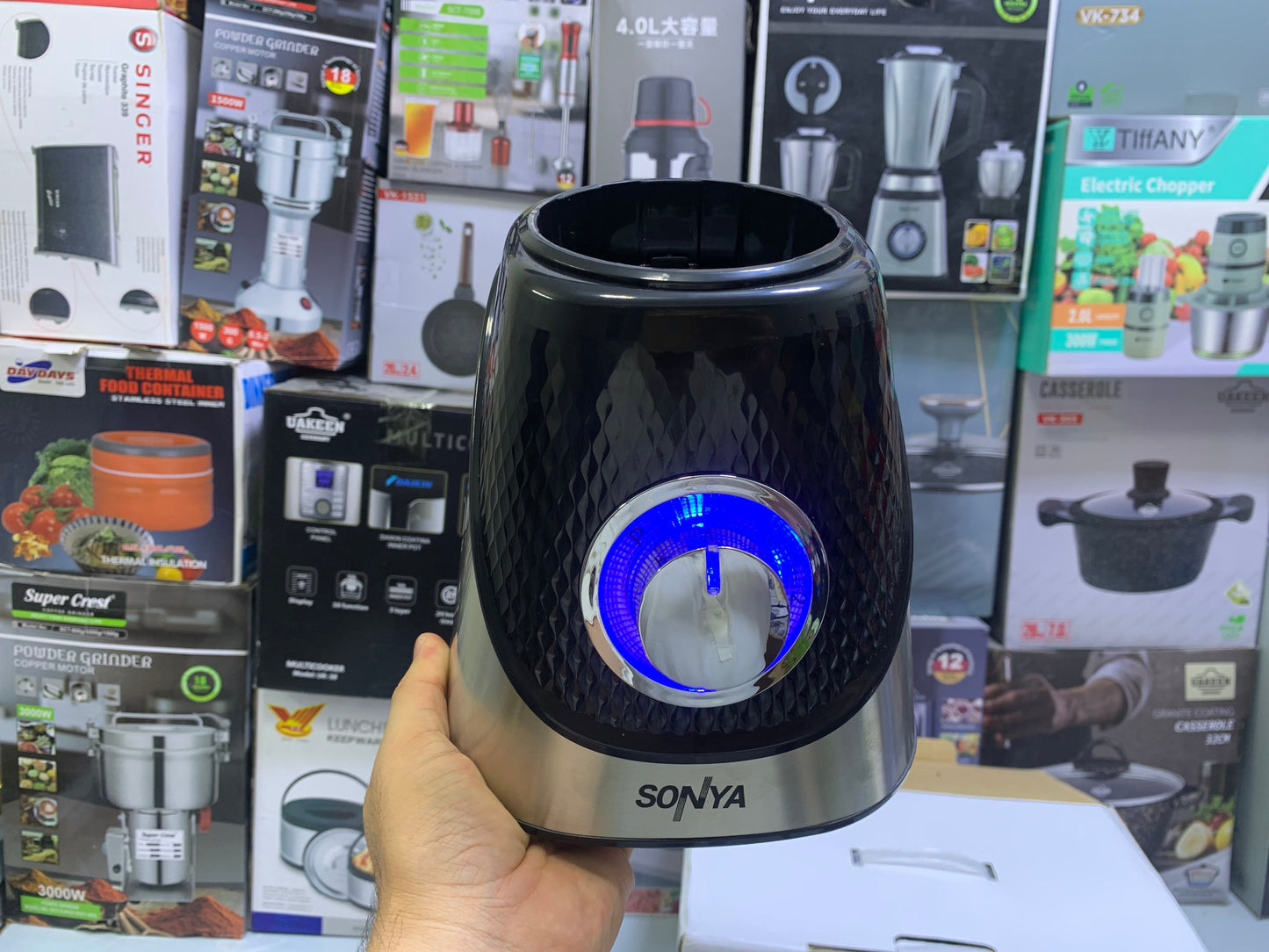 SONYA 2 in 1 Blender stainless steel Blades 400w 1.5L