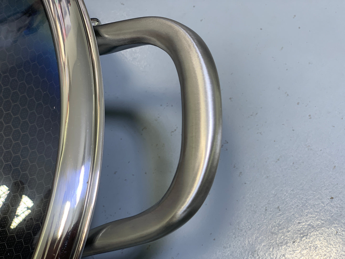 Laser Coated Deep Frying Pan Non Stick and HoneyComb Pattern