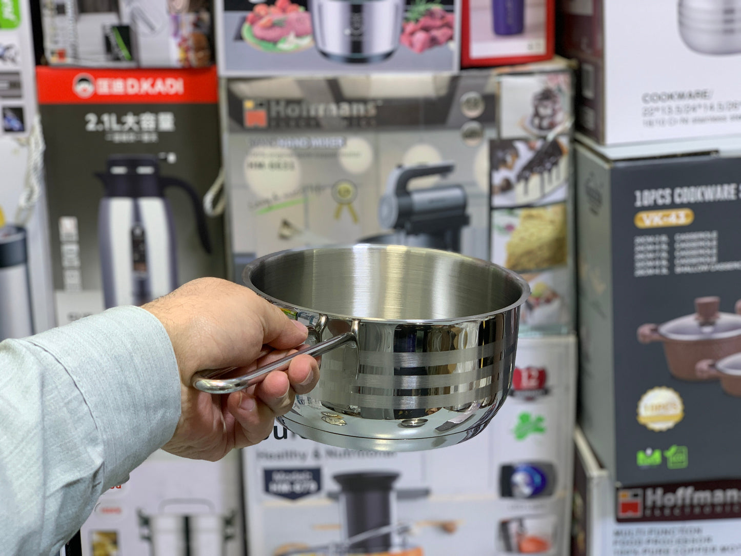 Karkmos 18/10 Cri-Ni Stainless Steel Saucepans