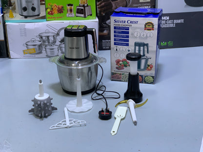 Silver crest 8 in 1 Food Chopper , Lasi Maker and Manual Chopper Full Copper Motor