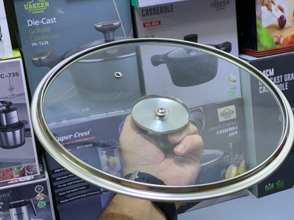 Laser Coating Shallow Type Casserole Handi- Shape Stainless Steel (Size:26cm)