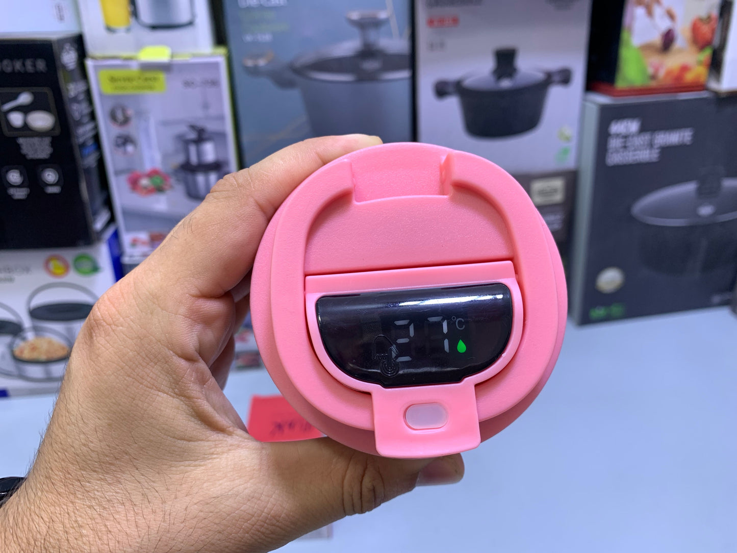 Coffee Mug Stainless Steel Vacuum Flask BYS House SUS 304 with Temperature Indicator