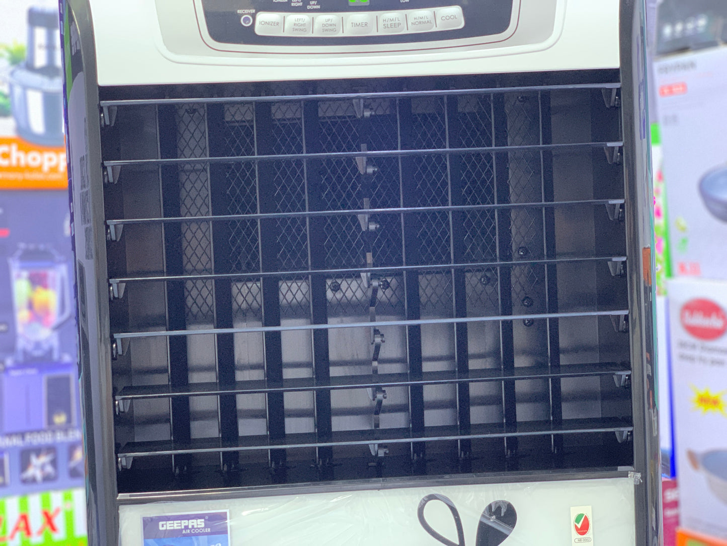 Geepas air cooler BIG Water Tank HoneyComb Pattern cooling technology 150w