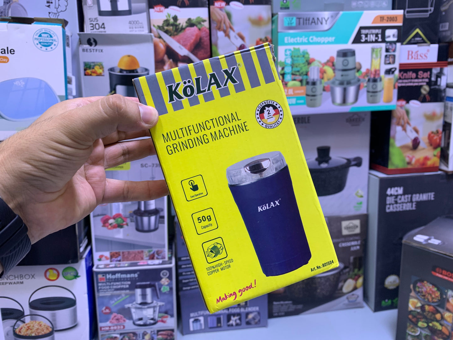 Kolax Coffee and Spice Grinder Stainless Steel 50G and 300w