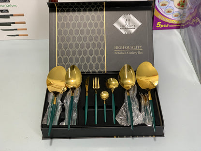 IMPORT Stainless Steel Cutlery Set 28 Pieces