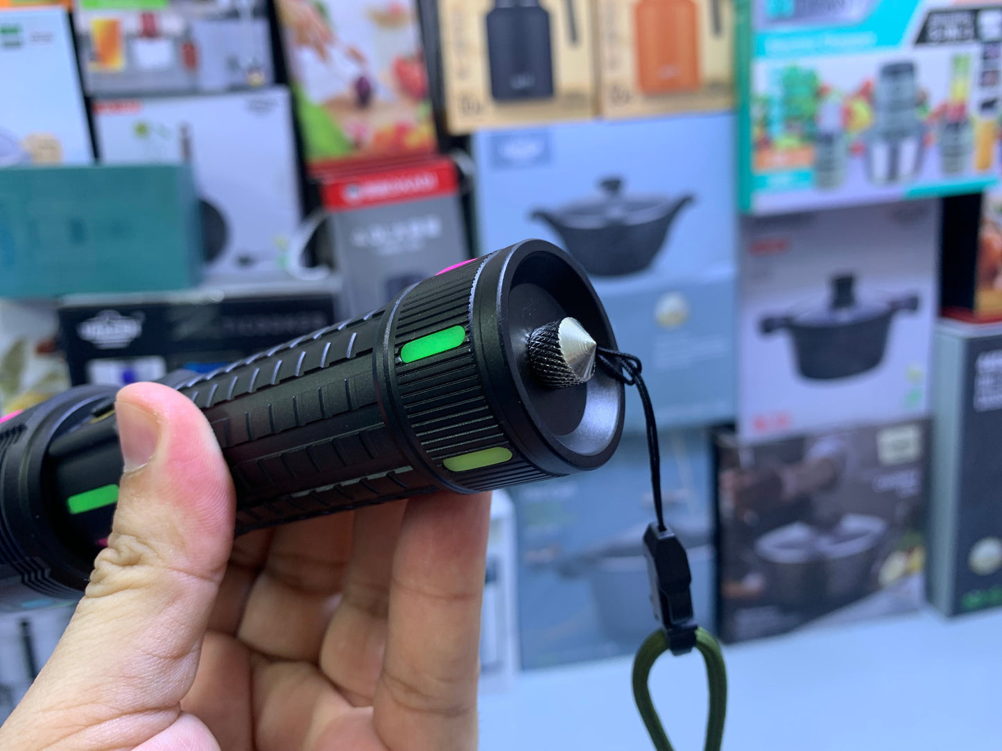 COBA Handheld Torch Model: CB-G672D USB Rechargeable Flashlight