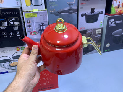 Turkish GuzelEmaye  2 Pieces Enamel Teapot kettle 1000ml and 2100ml