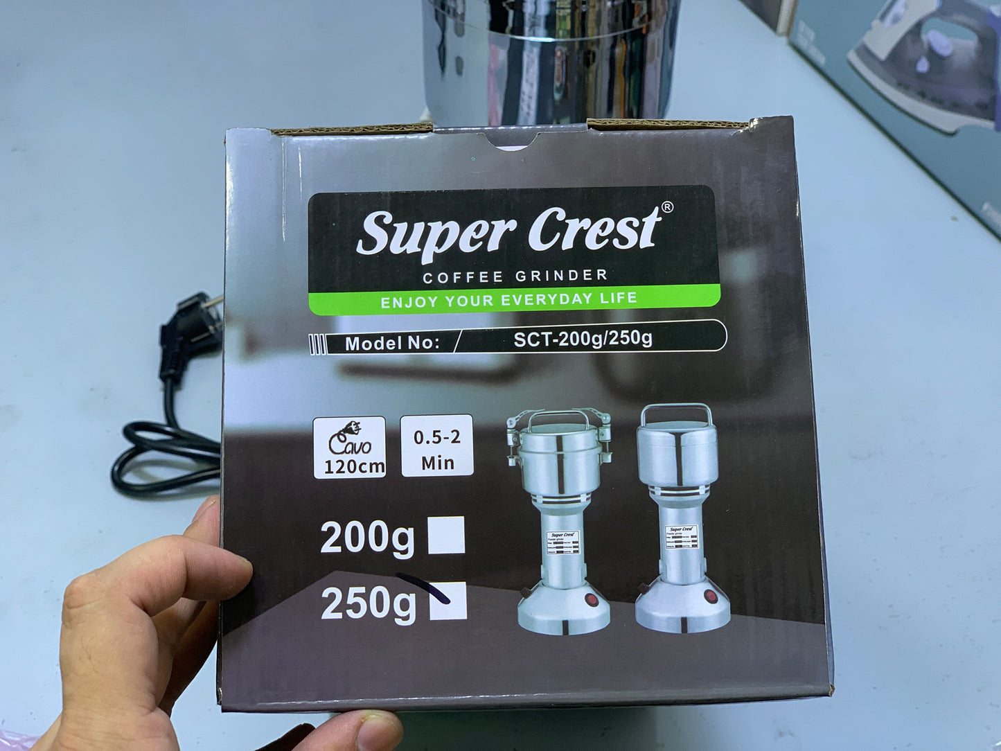 Super Crest Spice Grinders Stainless Steel blades