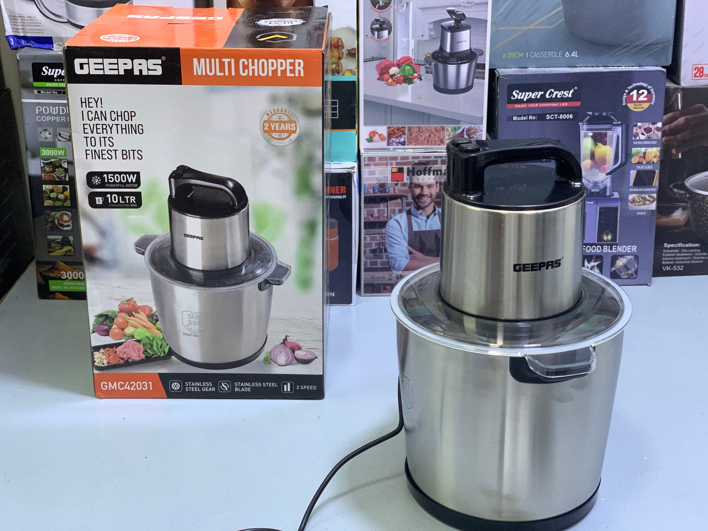 Geepas Commercial Meat Chopper |1500W & 10L