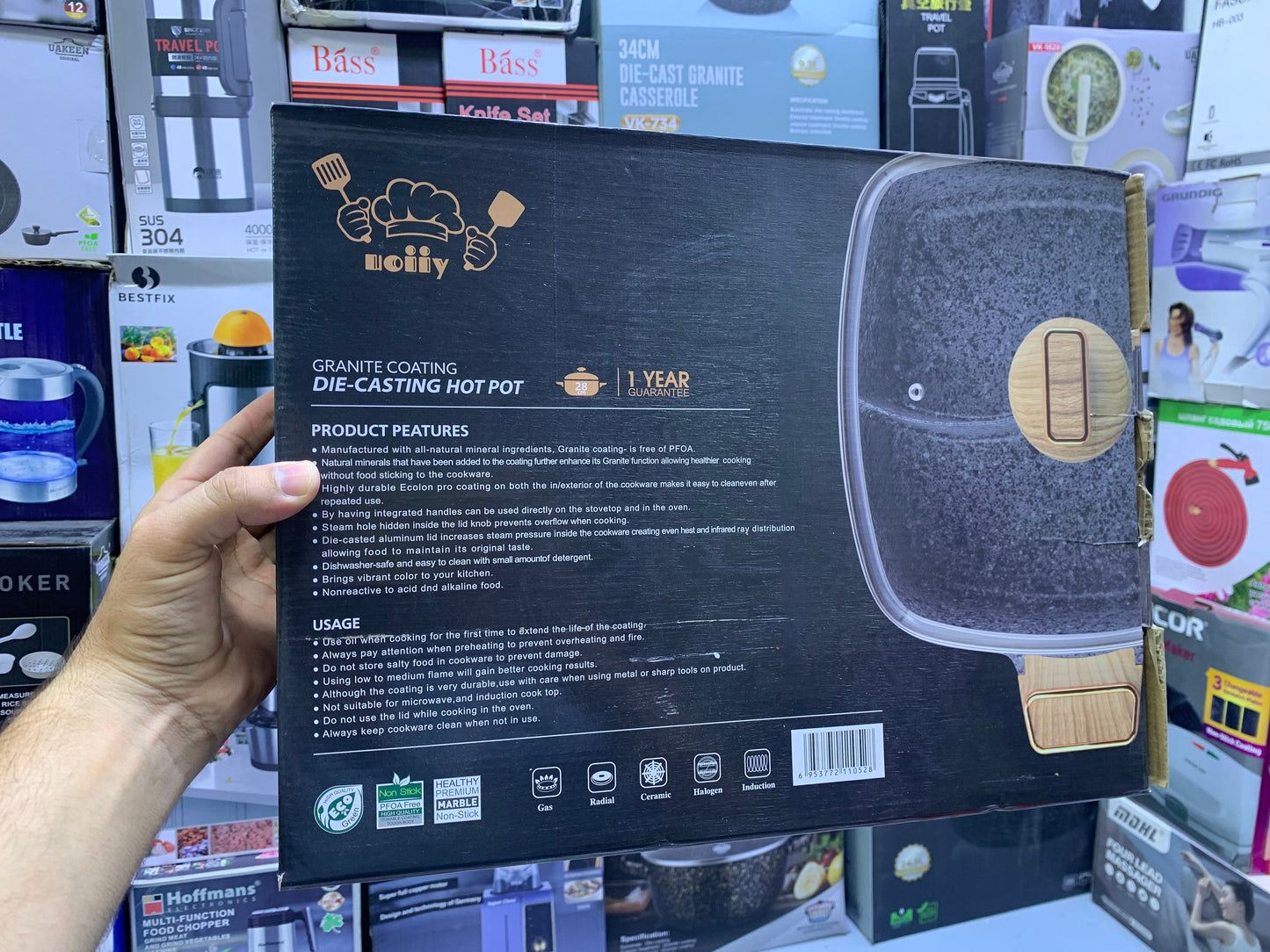 UIIOY Universal Granite Die Cast Hot Pot 28cm