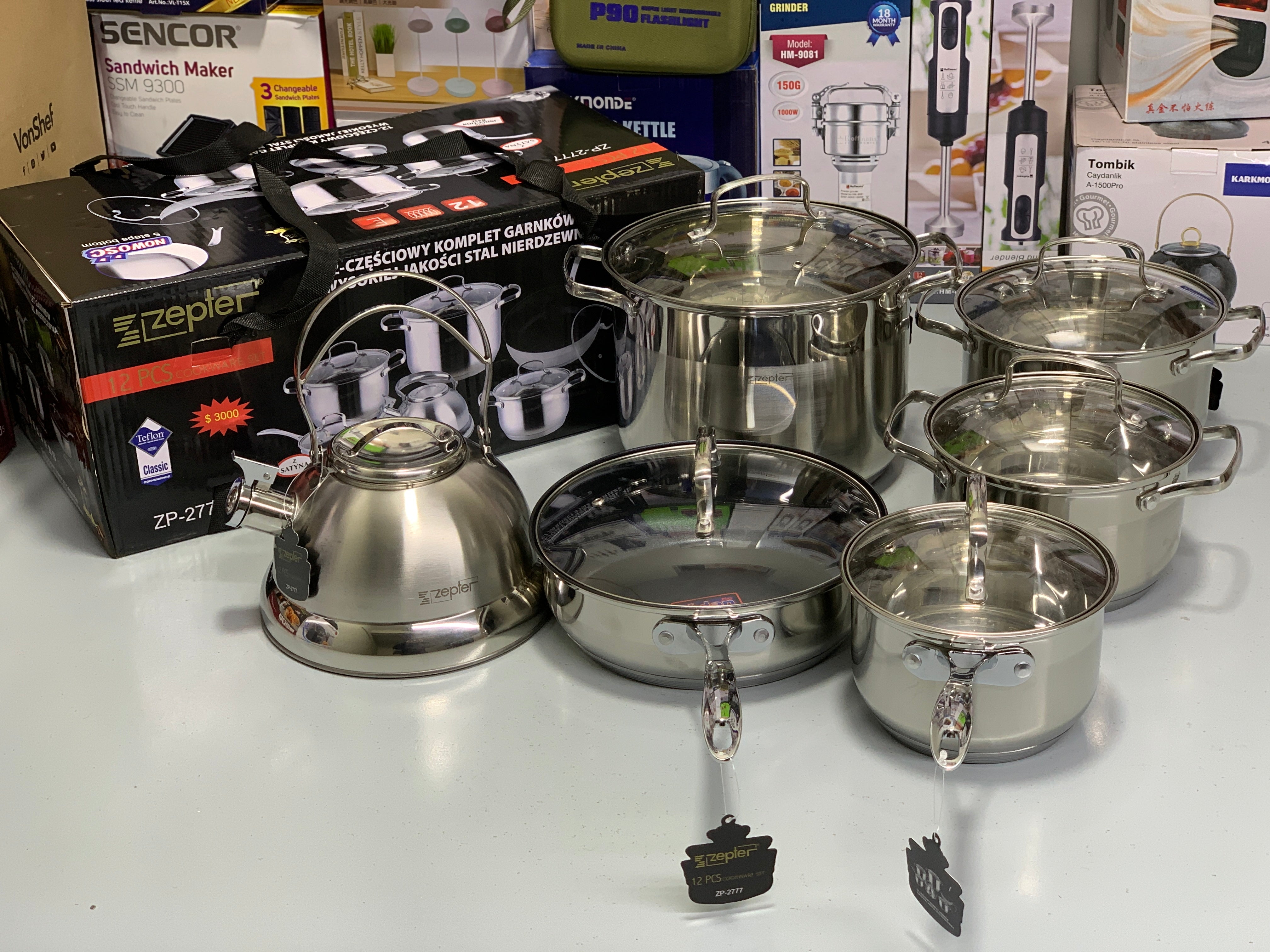 薛洋 セット Zepter Brand 12 Pieces Cookware Set Stainless Steel
