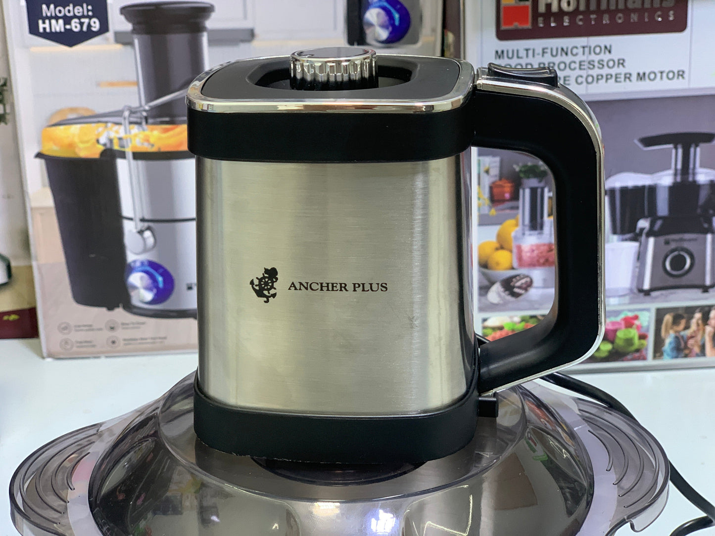 Ancher Plus Food Chopper and Grinder 5L and 1000w with Double Blades Model l: APC-850