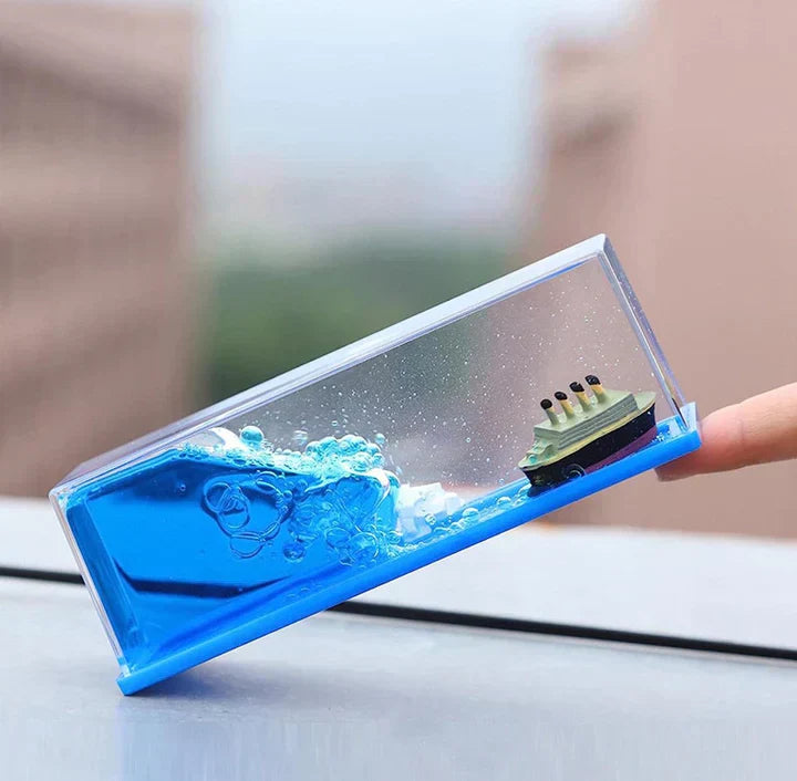 Unsinkable Titanic Table Cruise Ship With Ice Block