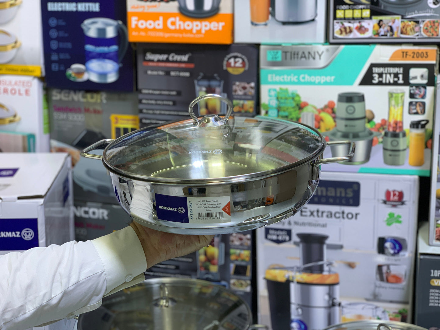 Turkey 🇹🇷 Brand Korkmaz Cookware Set 10 Pieces Stainless Steel Astra Tencere Seti 18/10 Cri-Ni