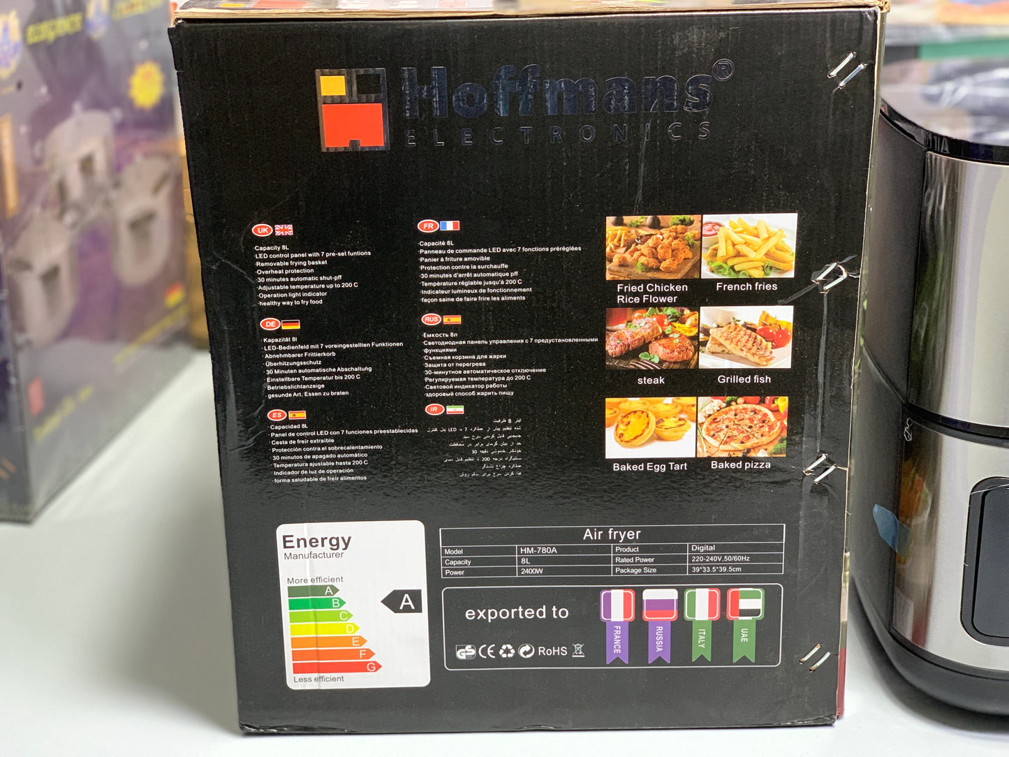 Hoffmans  Electronics Air Fryer 8L 2400w