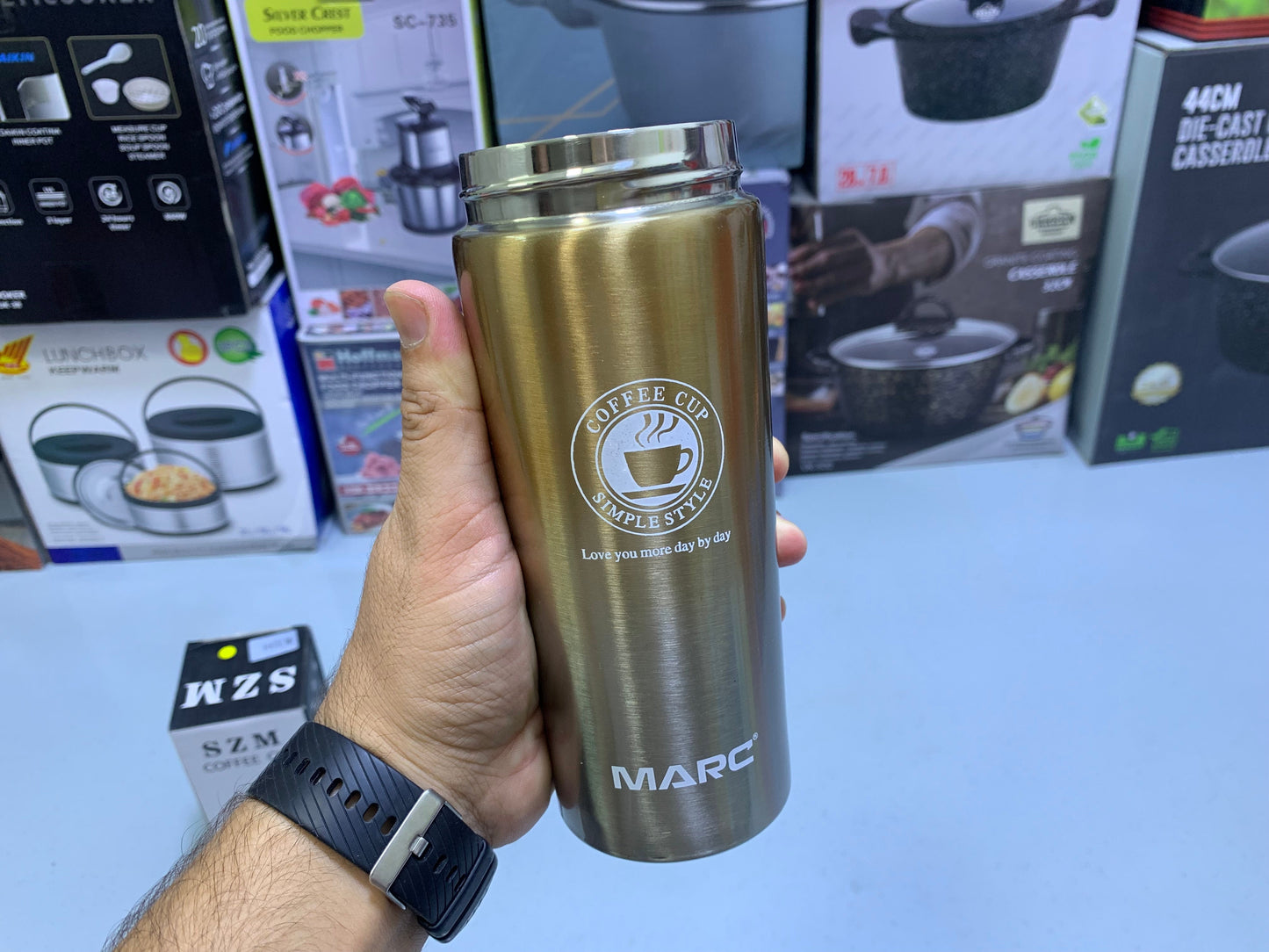 SZM Coffee Mug 500ml 304 Stainless Steel 20 hours Hot and Cold Capacity