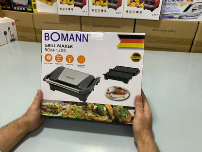 Original German Bomann Grill Maker  BOM 1205& BOM 1206  with 1 Year Warranty