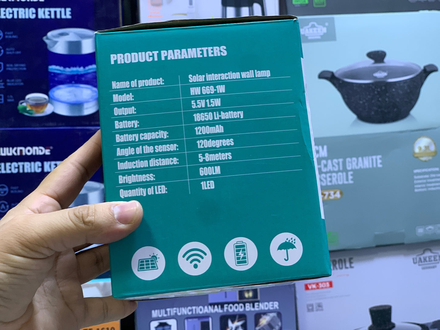 Solar induction wall lamp HW 669-1w | Solar light