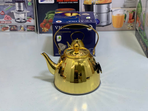 Vicalina Tea Kettles Goldens and Metal
