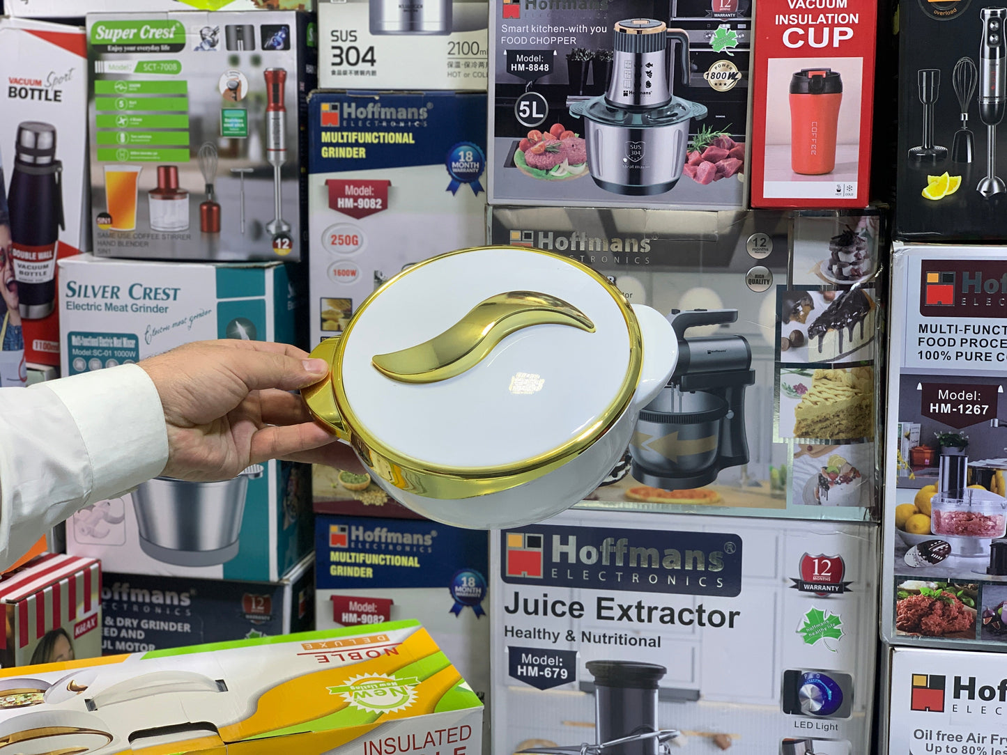 8 pieces Hot Pot Set | Kitchen Food Containers Stainless Steel and Elegant Designed