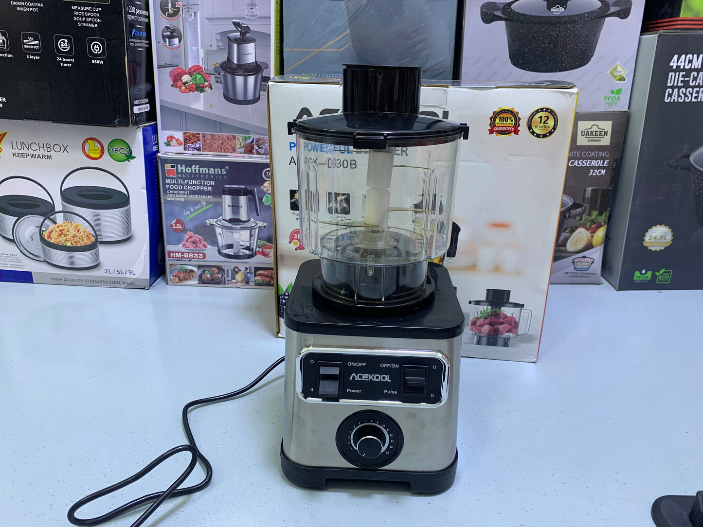 ACEKOOL Powerful 3 in 1 Blender 2000w and 2.5L Stainless Steel Blades