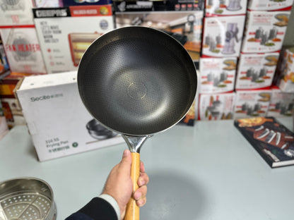 Secite 30cm Honeycomb Pan & Steamer