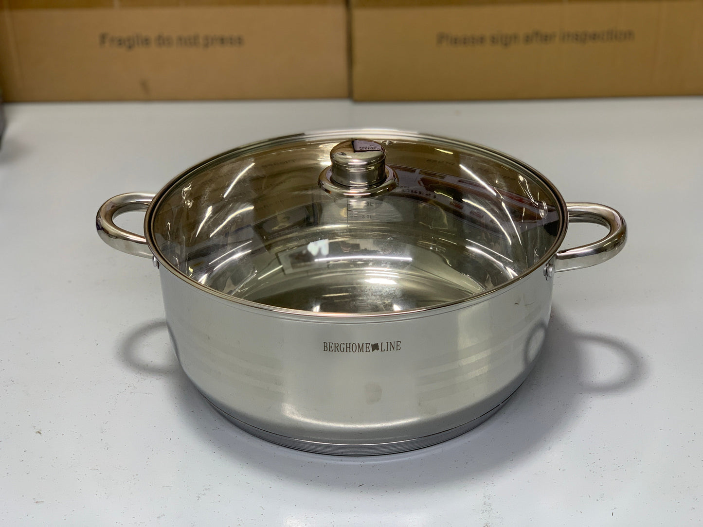 BERGHOME 8PCS Cookware Set | 8 Pieces Stainless Steel Cookware Set