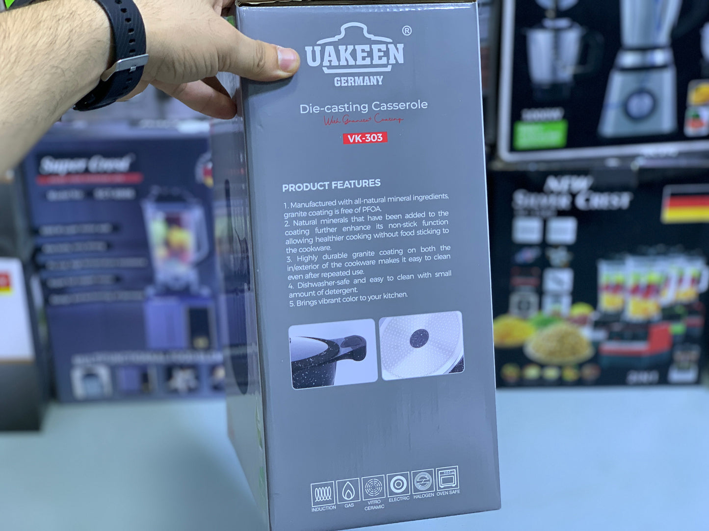 Uakeen Germany 🇩🇪 28 cm casserole 7L