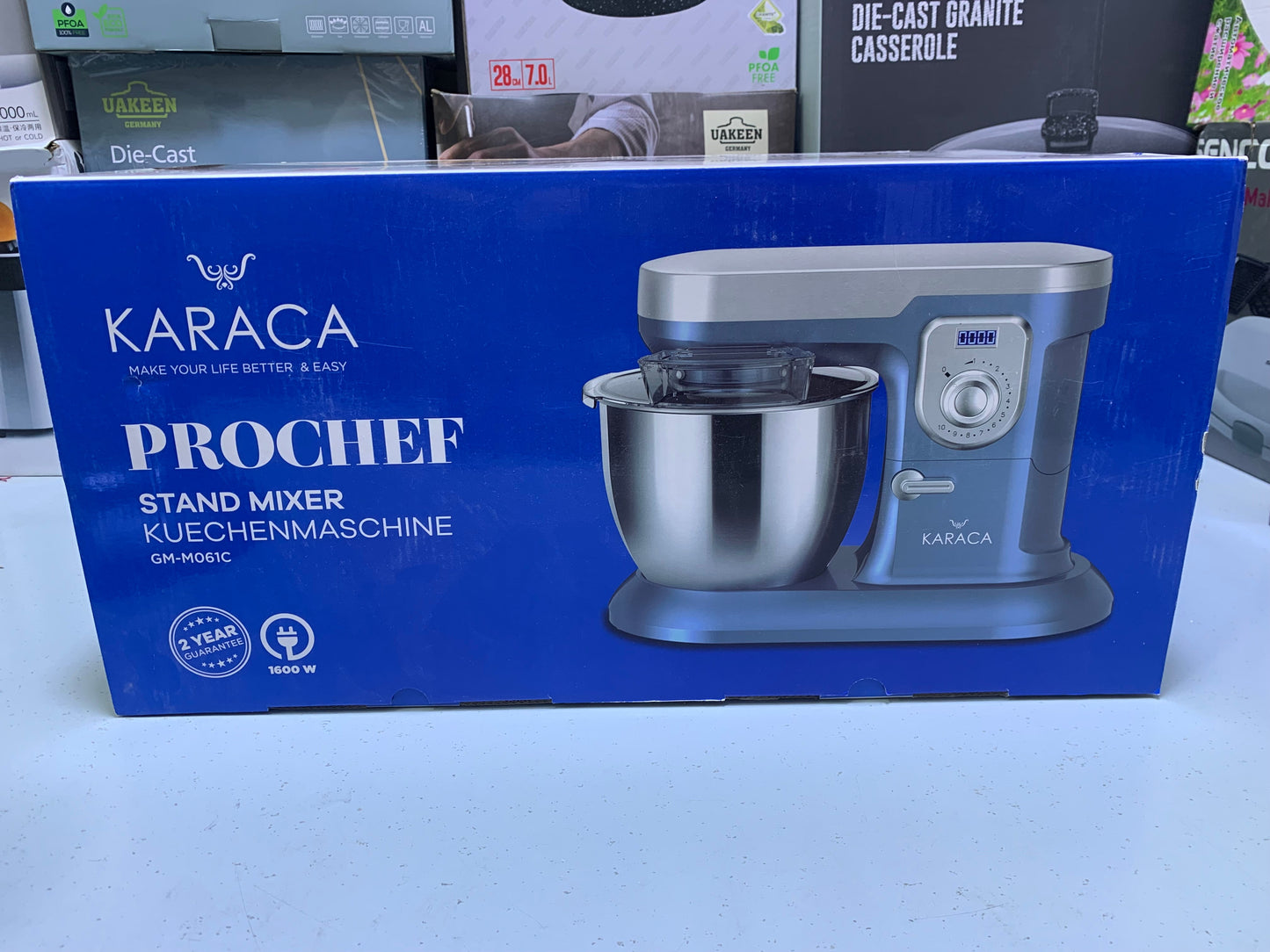 Karaca Stand Mixer 6.5L and Digital Timer display