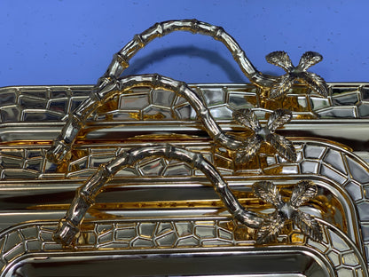 Stainless steel Golden Tray set Model H-1 Golden