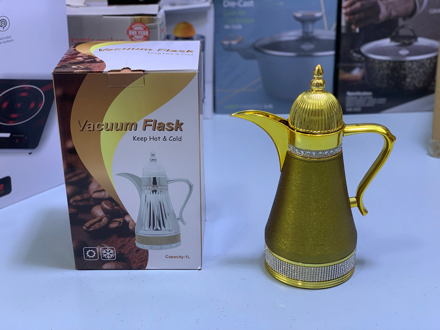 Arabic Design Vacuum Flask 1L