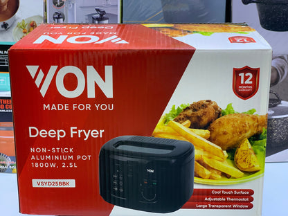 VON Deep Fryer|1800W|2.5L