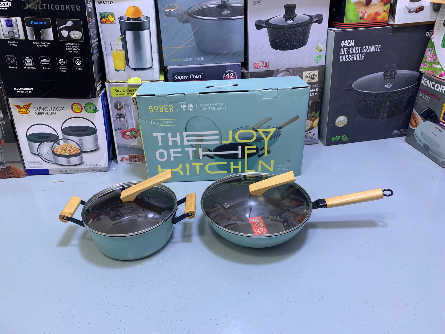 Ceramic cookware set 2 pieces Frying pans 30cm and casserole 26cm