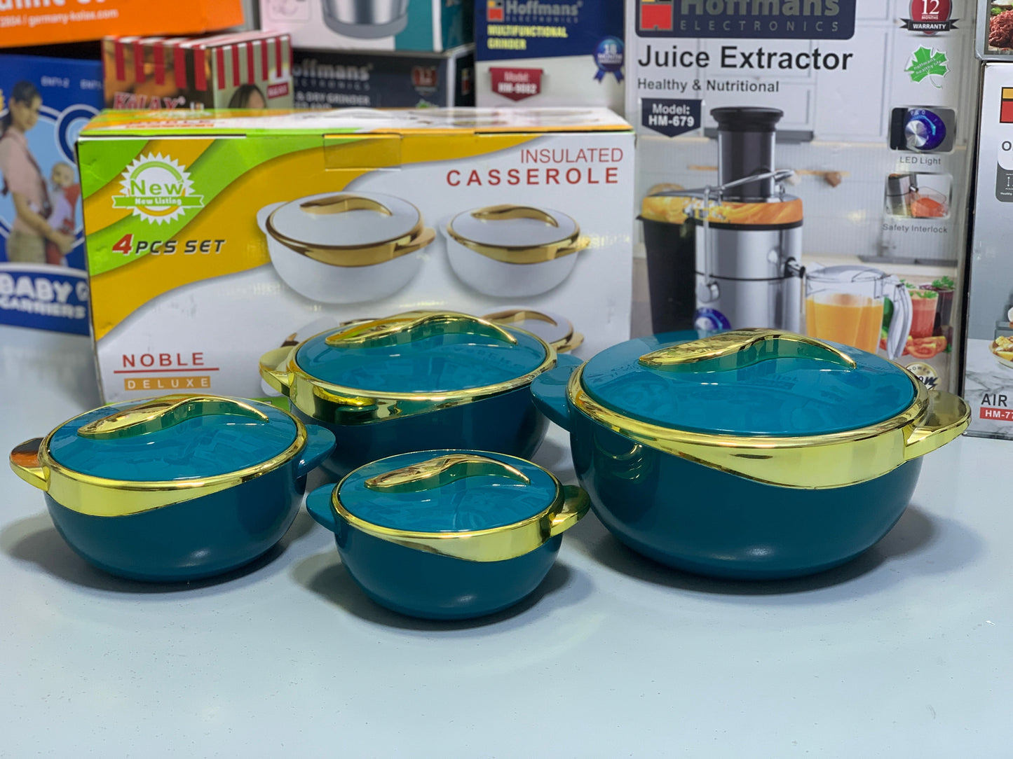 8 pieces Hot Pot Set | Kitchen Food Containers Stainless Steel and Elegant Designed