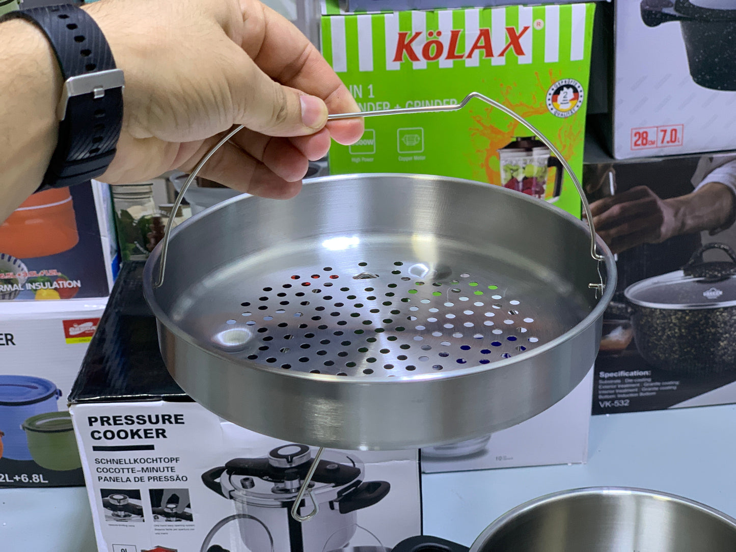 happpy unique 9L 2 in 1 Pressure Cooker Stainless Steel