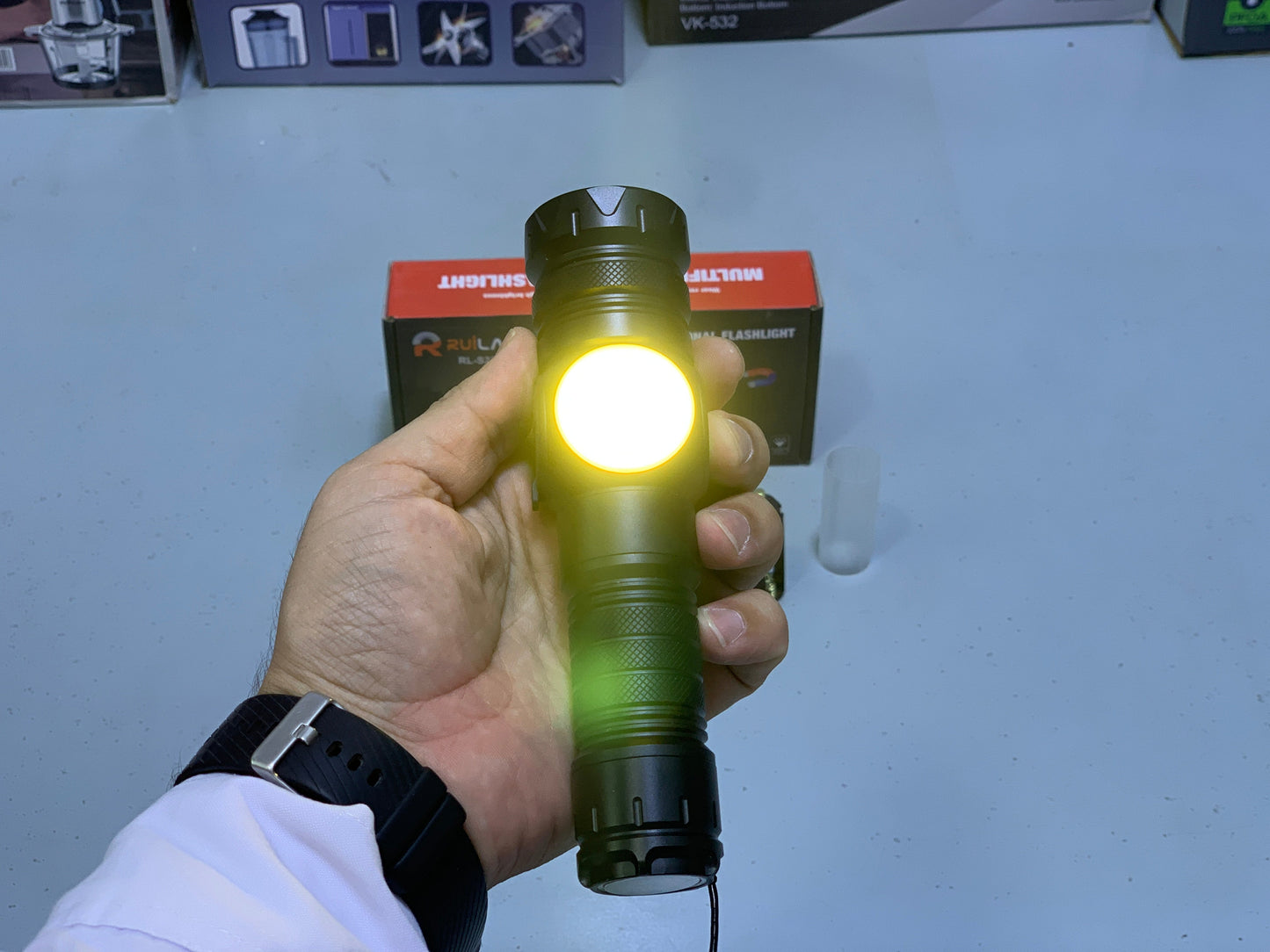 Ruilang TG+COB Multifunctional Flashlight, Outdoor Torch Model: RL-S2305