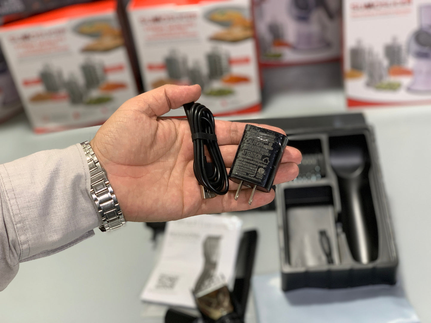 TOFULS Brand Professional Hair Clipper with Essentials Tools