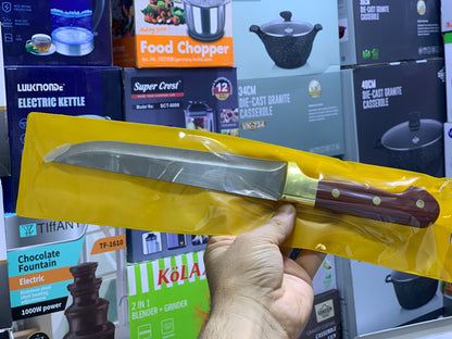 Single Knife set with Wooden and Golden handle