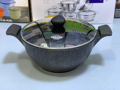 Uakeen 13-Piece Premium Non-Stick Cookware Set – Elegant German Design for Modern Kitchens